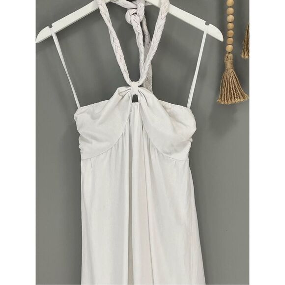 aerie white linen blend maxi dress Size M - Picture 2 of 8